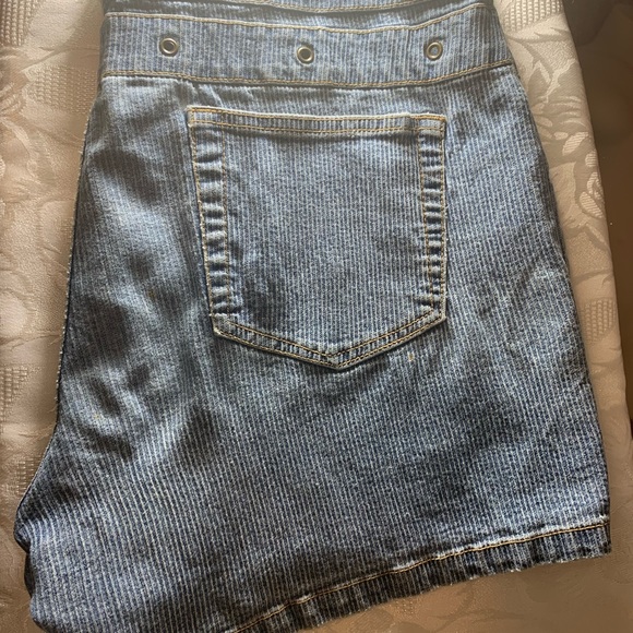MOTO BLUES Jean Shorts - Picture 3 of 7